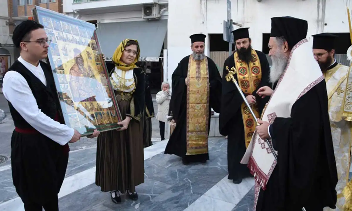 ΚΘ΄ Δημήτρια Υποδοχή της Ιεράς Εικόνας της Παναγίας των Χαιρετισμών