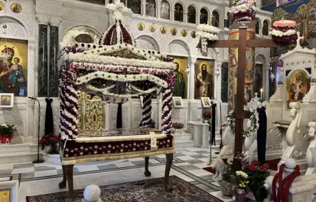Ακολουθία Επιταφίου στο Ιερό Προσκύνημα Οσίου Ιωάννου του Ρώσσου