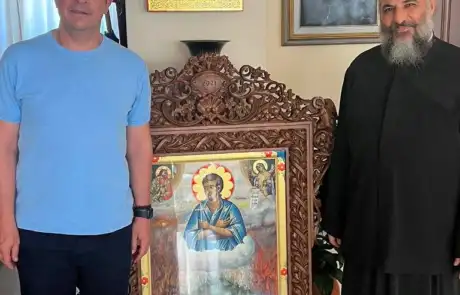 Ο Πρόεδρος της Κυπριακής Δημοκρατίας στον Όσιο Ιωάννη τον Ρώσσο