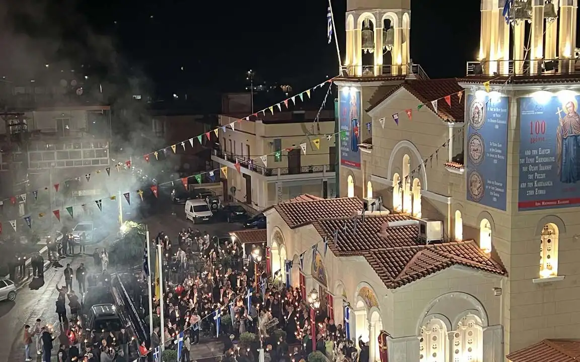 Πάσχα 2024 στο Ιερό Προσκύνημα του Οσίου Ιωάννη του Ρώσου στο Προκόπι