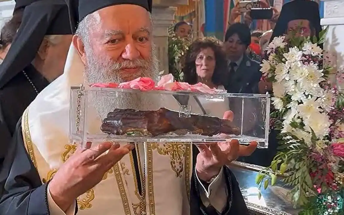 Η Υποδοχή της Δεξιάς Χειρός του Οσίου Ιωάννου Ρώσσου 26-07-2024