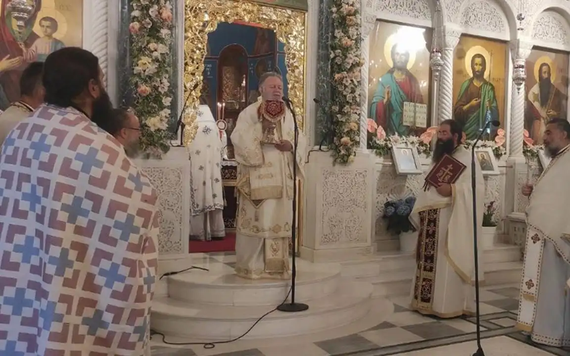 Απόδοση του Πάσχα στο Ιερό Προσκύνημα του Οσίου Ιωάννου του Ρώσου στο Ν. Προκόπι