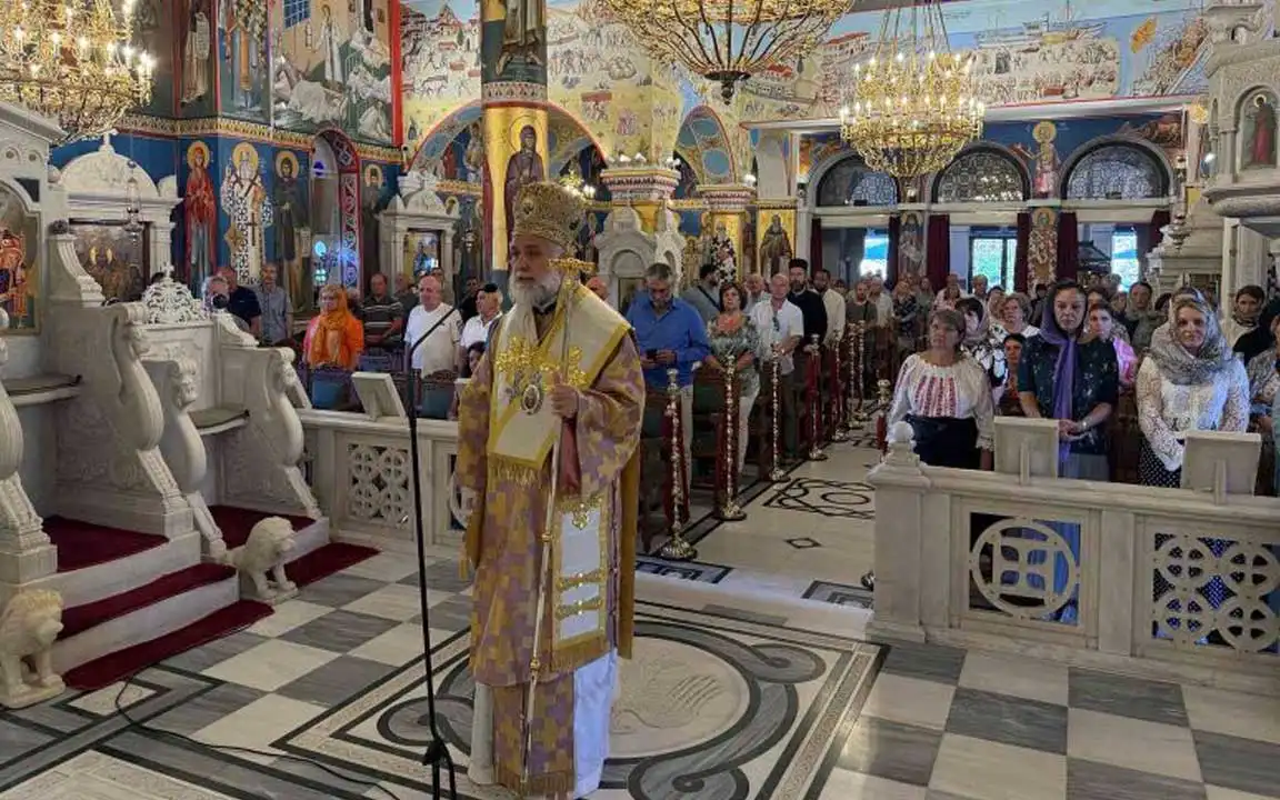 Ο Επίσκοπος Σκοπέλου στο Ι. Προσκύνημα του Οσίου Ιωάννου του Ρώσσου