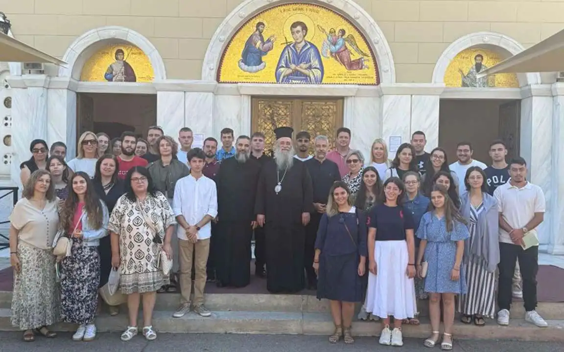 Ο Μητροπολίτης Δράμας Δωρόθεος στο Ιερό Προσκύνημα του Οσίου Ιωάννου Ρώσσου στο Ν. Προκόπι Εύβοιας